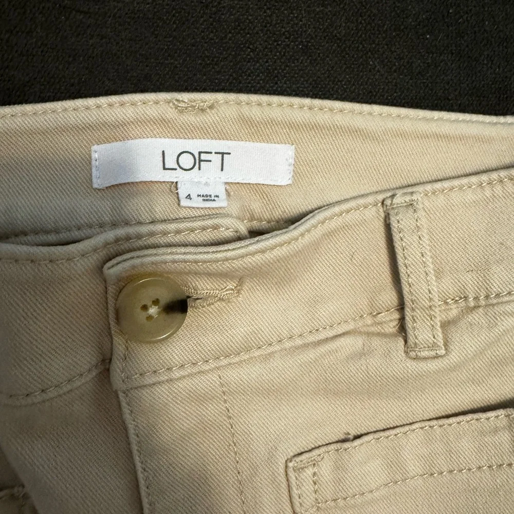 Loft Palmer Wide Leg Pant Twill - Picture 2 of 6